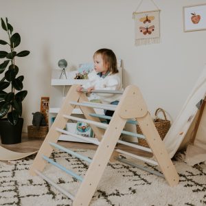 Lasten kiipeilyteline Pikler Kolmio - Pastelli