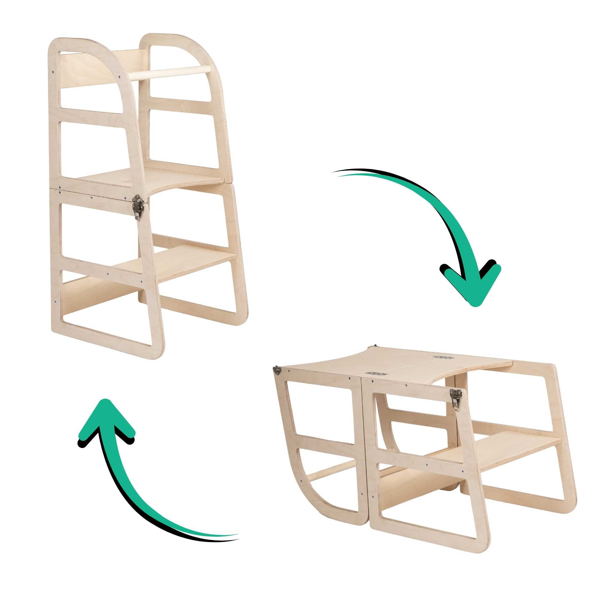 Muunneltava oppimistorni – Sleekstep 2-in-1 - Image 7