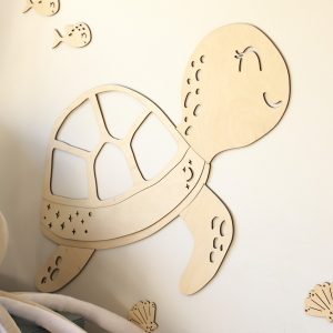 Puinen seinäkoriste - Kilpikonna