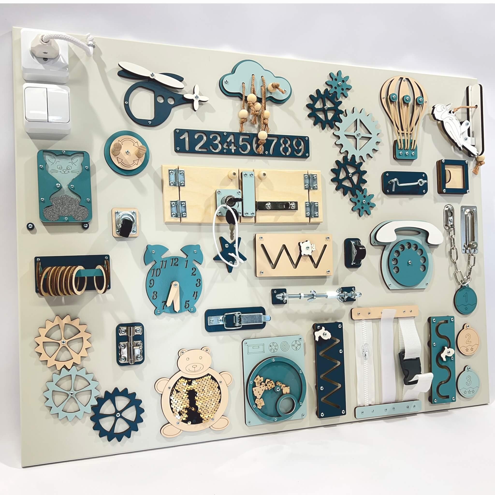 XXL Montessori-aktiviteettitaulu 60 × 80 cm - Image 5