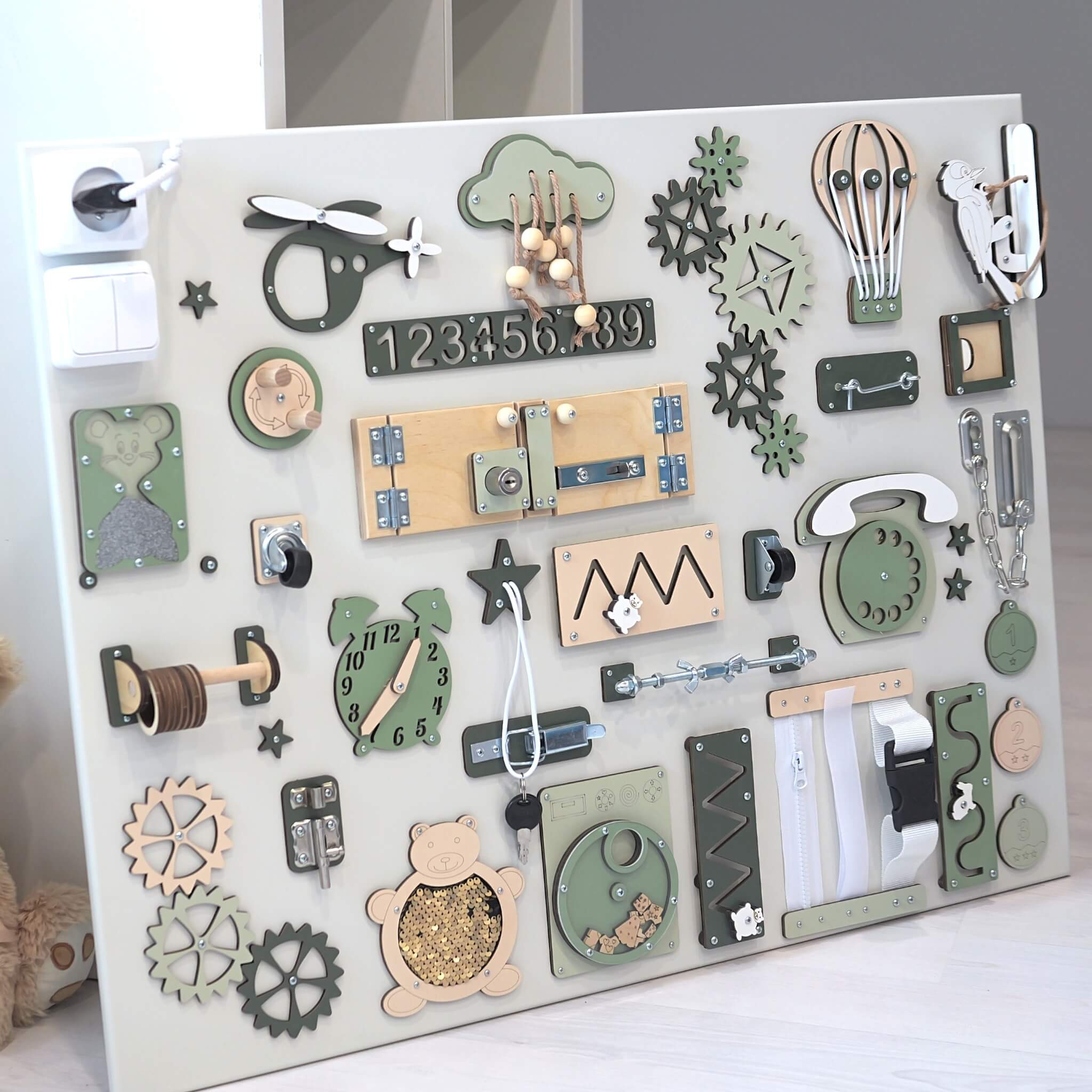 XXL Montessori-aktiviteettitaulu 60 × 80 cm - Image 3