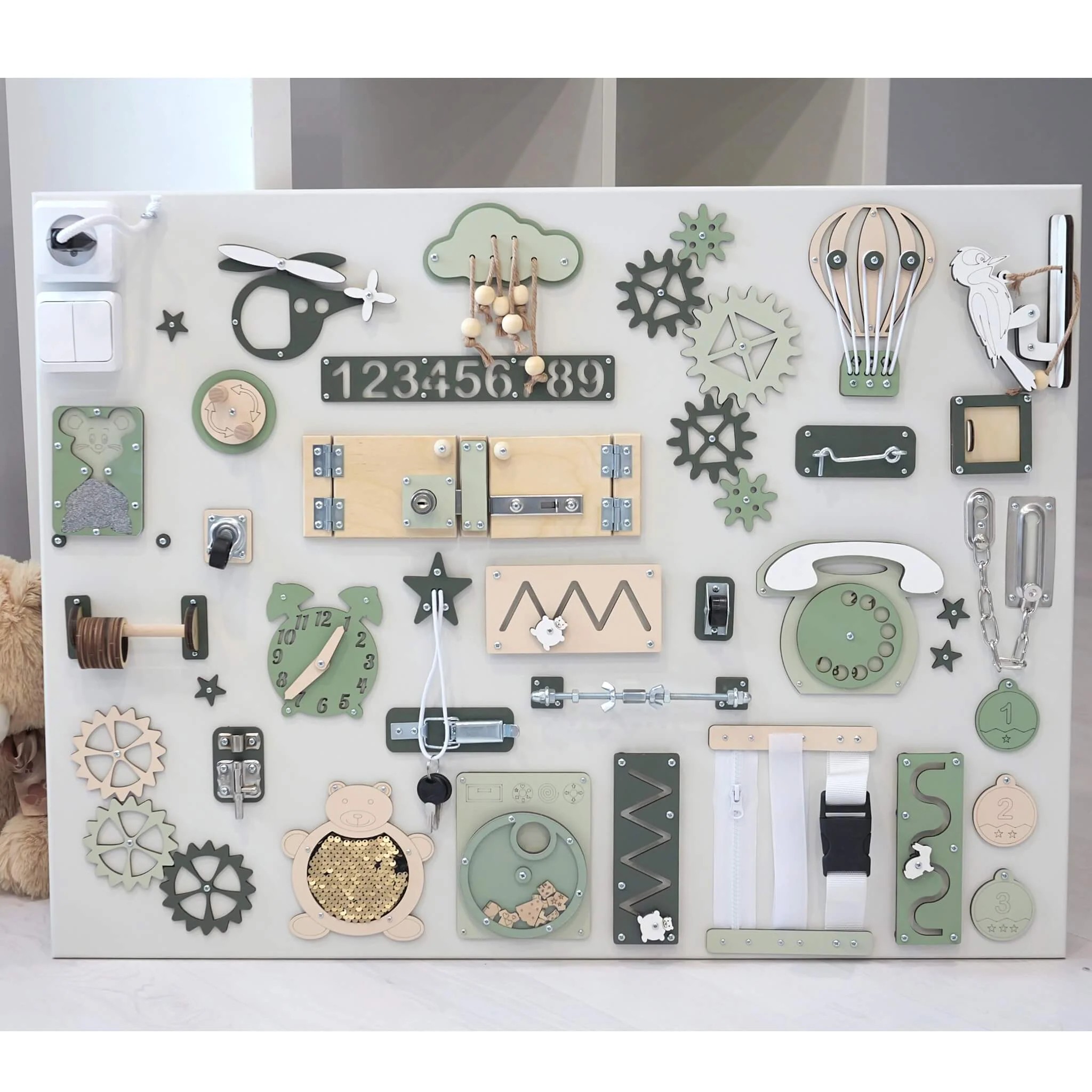 XXL Montessori-aktiviteettitaulu 60 × 80 cm - Image 2